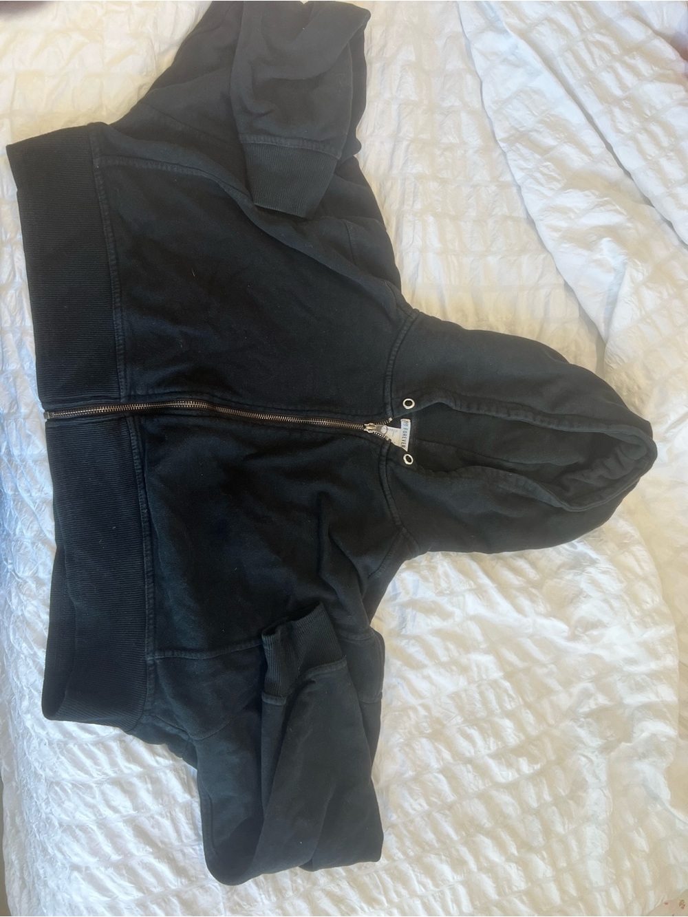 Forever 21 Black Zip-Up Hoodie